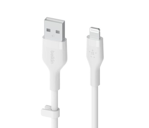 BELKIN USB-A - Lightning Silicone 1m White CAA008BT1MWH - 731849 - zdjęcie 3